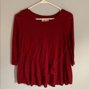 Hollister 3/4 Sleeve Shirt